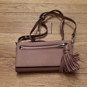 Rebecca Minkoff Tan Crossbody Bag with Tassel